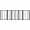 vidaXL Dog Gate 4 pcs Black 60 x 80 cm Galvanised Steel