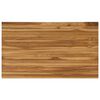 vidaXL Table Top 120 x 70 x 3.5 cm Rectangular Solid Teak Wood Natural