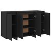 vidaXL Sideboard Black 120x41x75 cm Engineered Wood