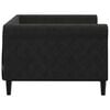 vidaXL Day Bed without Mattress Black 90x190 cm Velvet