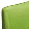 vidaXL Straight Stretchable Chair Cover 6 pcs Green