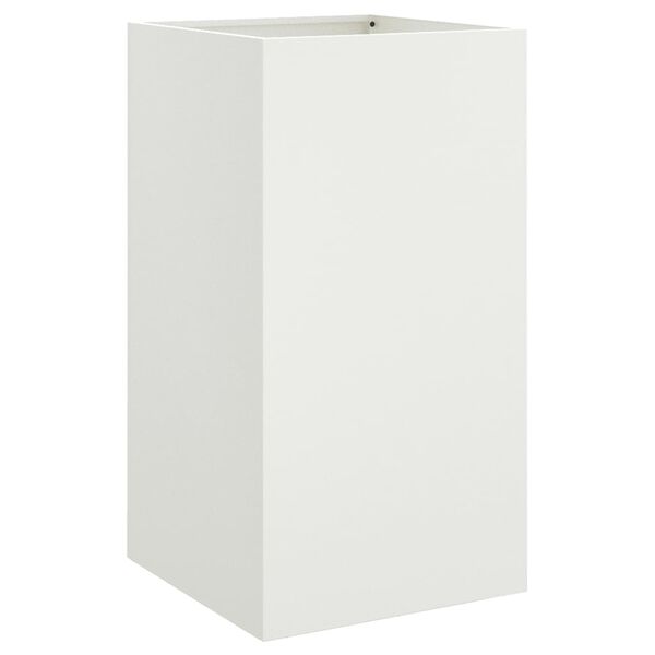 vidaXL Planter White 42x38x75 cm Steel