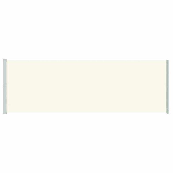 vidaXL Patio Retractable Side Awning 200x600 cm Cream