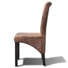 vidaXL Dining Chairs 6 pcs Brown Faux Leather