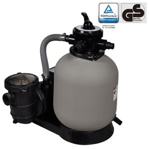 vidaXL Sand Filter | Grey | Reinforced plastic | Large | Durable