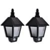 vidaXL Outdoor Wall Light | Black | ABS | Solar