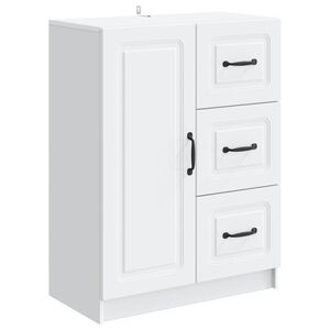 vidaXL Sideboard with Drawer White 66 x 34.5 x 87 cm Engineered Wood