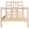 vidaXL Bed Frame without Mattress 90x190 cm Single Solid Wood Pine