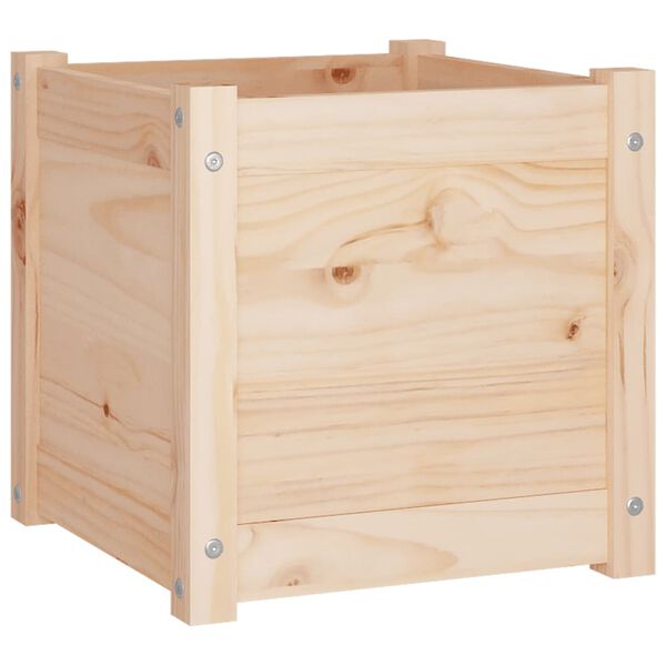 vidaXL Garden Planters 2 pcs 40x40x40 cm Solid Pinewood