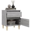 vidaXL Bedside Cabinet Grey Sonoma 40x35x50 cm