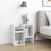 vidaXL Bedside Cabinet White 50x30x51.5 cm Engineered Wood