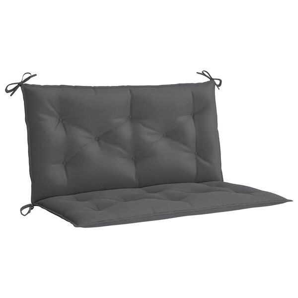 vidaXL Garden Bench Cushion Anthracite 100x(50+50)x7cm Oxford Fabric