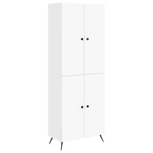 vidaXL Cabinet Set 2 pcs White Engineered Wood