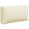 vidaXL Pallet Cushions 3 pcs Cream Fabric