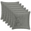 vidaXL Throw Pillow 6 pcs HOUTEN Dark Grey 45 x 45 cm Flannel