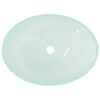 vidaXL Basin Glass 50x37x14 cm Frosted
