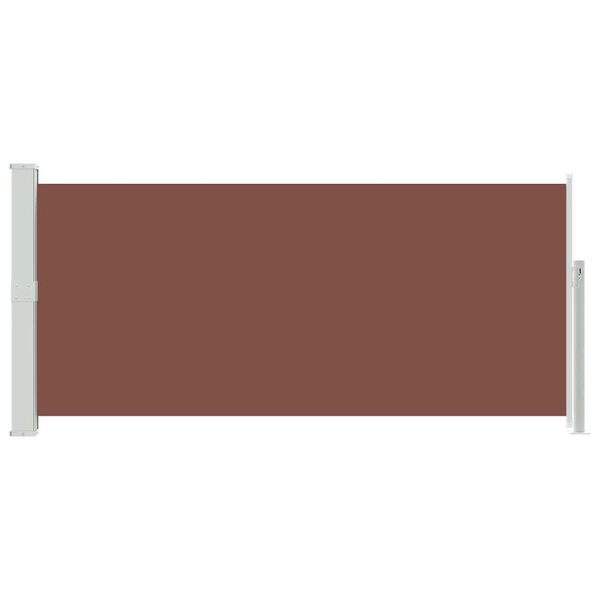 vidaXL Retractable Side Awning 140 x 300 cm Brown