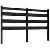 vidaXL Bed Headboard Black 141x4x100 cm Solid Wood Pine