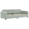 vidaXL Daybed with Trundle without Mattress Light Grey 90x190 cm