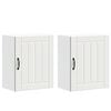 vidaXL Kitchen Wall Cabinets 2 pcs "Lucca" White Engineered Wood