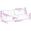 vidaXL Sofa Bed Cream Fabric