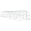 vidaXL Chicken Coop Silver 1200 x 300 x 200 cm Galvanised Steel