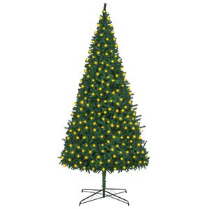 vidaXL Christmas Tree | Green | PVC, Steel | Extra large | Decorative Inlays