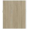 vidaXL 2 Piece Bathroom Furniture Set White and Sonoma Oak Engineered Wood