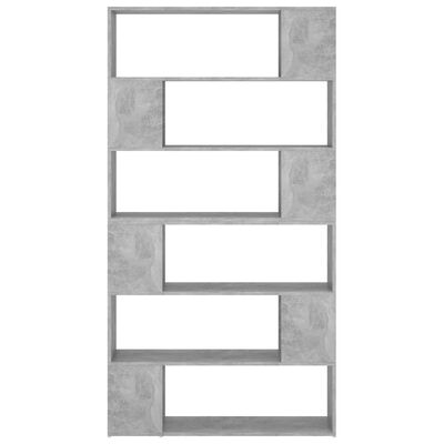 vidaXL Book Cabinet Room Divider Concrete Grey 100x24x188 cm