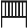vidaXL Bed Headboard Black 96x6x101 cm Solid Wood Pine