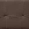 vidaXL Sofa Bed with Two Pillows Brown Faux Leather