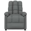vidaXL Recliner Chair Dark Grey Fabric