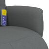 vidaXL Massage Recliner Chair with Footrest Dark Grey Fabric