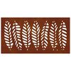 vidaXL Garden Wall Decoration 105x55 cm Corten Steel Leaf Design