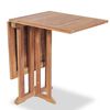vidaXL 3 Piece Folding Balcony Set Solid Teak Wood