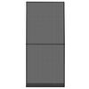 vidaXL Hinged Insect Screen Manual Anthracite and Black 100 x 215 cm