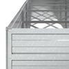 vidaXL Garden Raised Bed 480x80x77 cm Galvanized Steel Silver