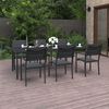 vidaXL 7 Piece Outdoor Dining Set Steel