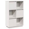 vidaXL Highboard | White | Solid pine wood | 74x35x117 cm | Reversible