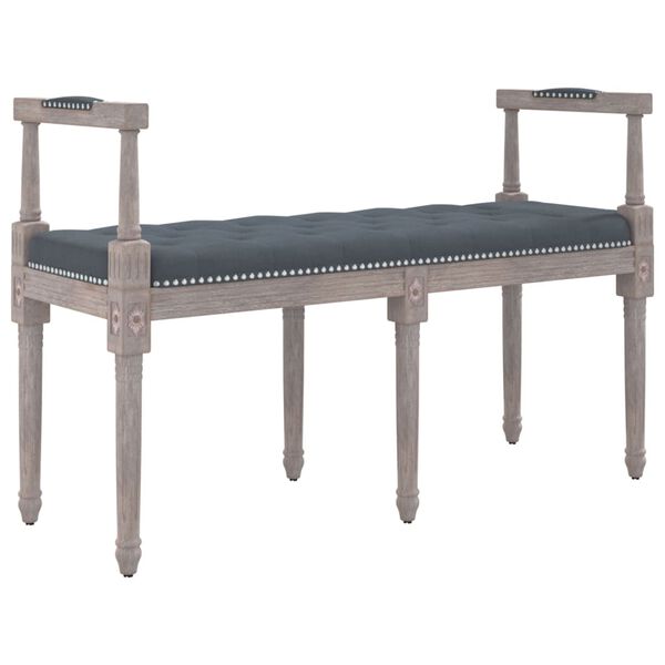 vidaXL Bench Dark Grey 110x40x70 cm Velvet