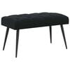vidaXL Bench with Button Tufted Black 80 x 40 x 46 cm Velvet
