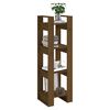 vidaXL Book Cabinet/Room Divider Honey Brown 41x35x125 cm Solid Wood