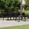 vidaXL 5 Piece Garden Lounge Set with Cushions Aluminium Anthracite