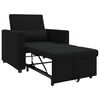 vidaXL Single Sofa Bed Reclining Black 90 x 165 x 87 cm Fabric