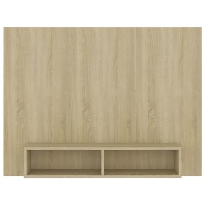 vidaXL Wall TV Cabinet Sonoma Oak 120x23.5x90 cm Engineered Wood