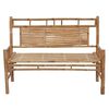 vidaXL Garden Bench with Cushion 120 cm Bamboo