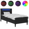 vidaXL Bed Frame with Mattress 90 x 190 cm Black
