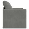 vidaXL Floor Sofa Bed 2-in-1 Dark Grey 122x204x55 cm Velvet