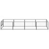 vidaXL Dog Kennel Black 4 m&sup2; Steel