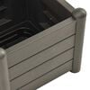 vidaXL Garden Planter with Trellis 43x43x142 cm PP Anthracite